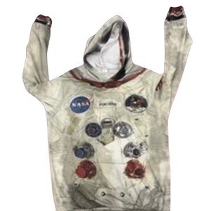 Apollo 11 NASA Hoodie Medium Neil Armstrong Spacesuit Sweatshirt